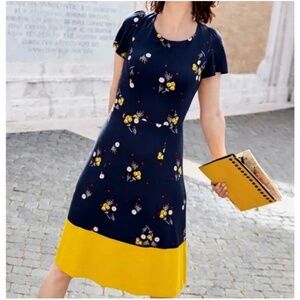 Boden Floral Ponte Dress NWT US 4P